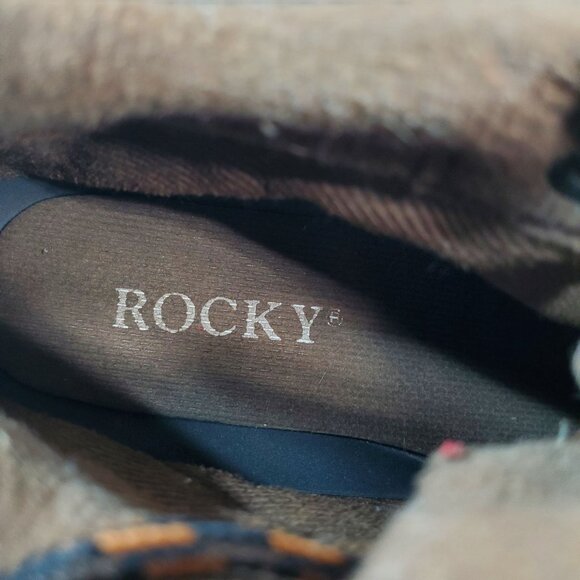 Rocky Shoes Mens Size 9 Brown Leather Gore Tex 867 Lace Up Boots Gorpcore *Read* main image 4